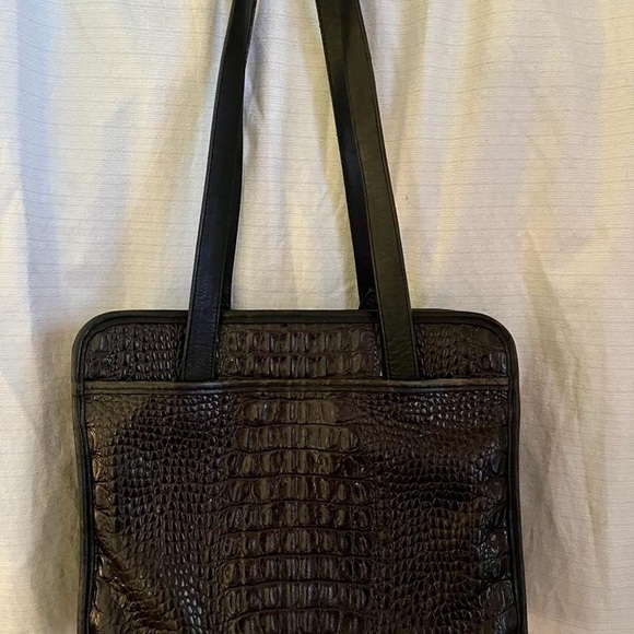 Vintage Brighton shoulder tote. All black. - Picture 2 of 6